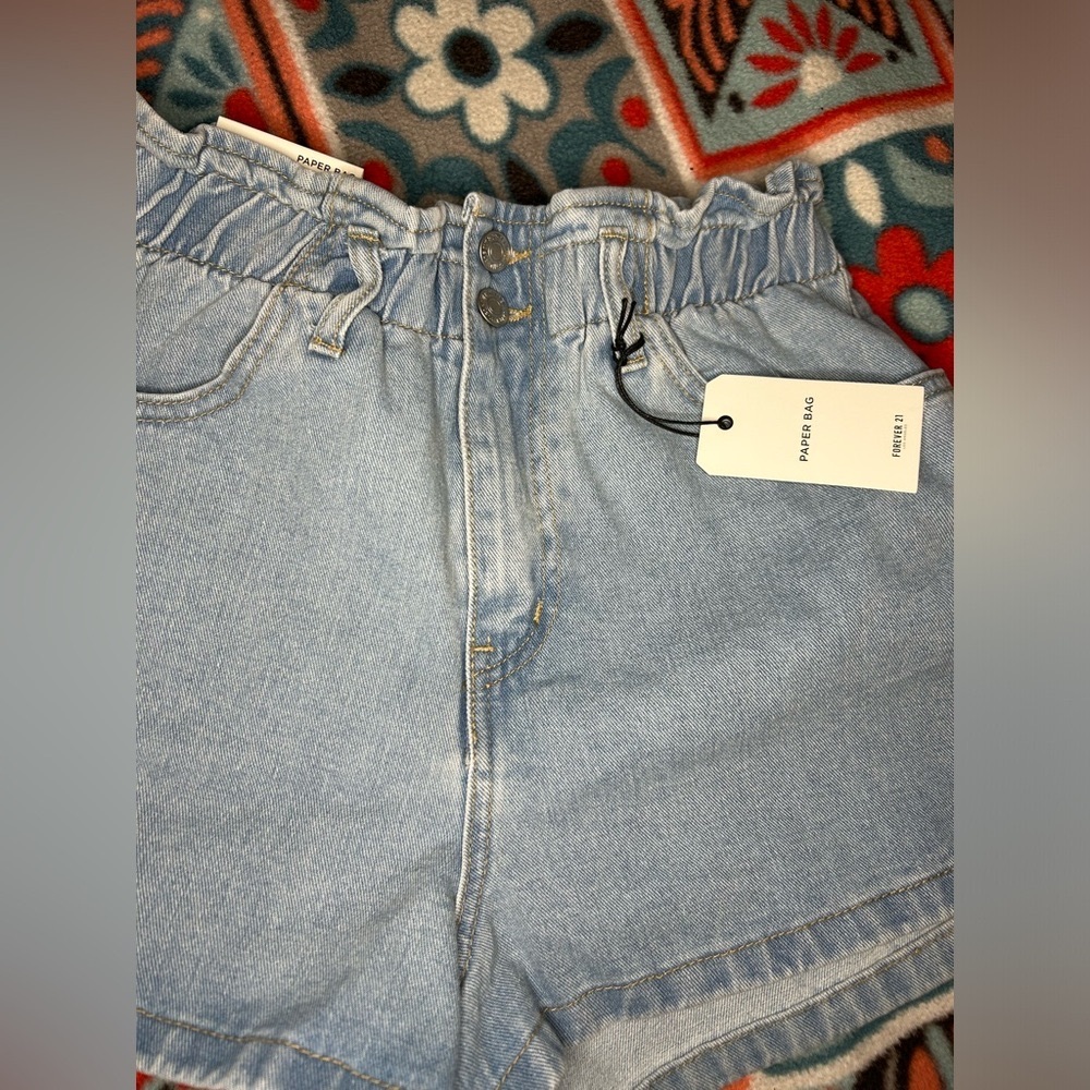 Paper bag High waist Shorts
